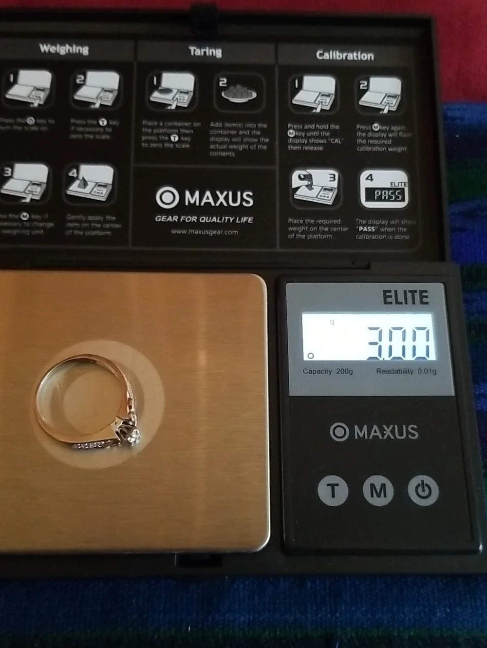 10K Gold Ring with Diamonds